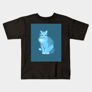 Cat digital art Kids T-Shirt